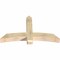 Ekena Millwork Bellingham Rough Sawn Timber Gable Bracket, Douglas Fir, 60"W x 35"H x 6"D x 6"F, 14/12 Pitch GBW060X35X0606BEL00RDF - alternate 3